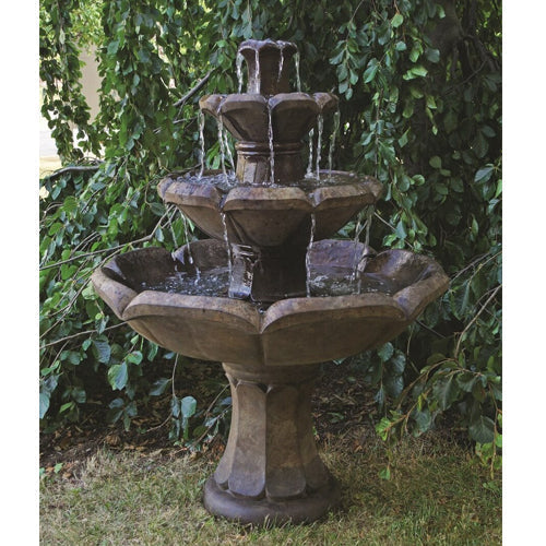 Montreux Three Tier Fountain for outdoor garden patio or yard