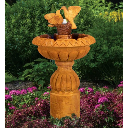 Paloma Cascada outdoor fountain with water flowing