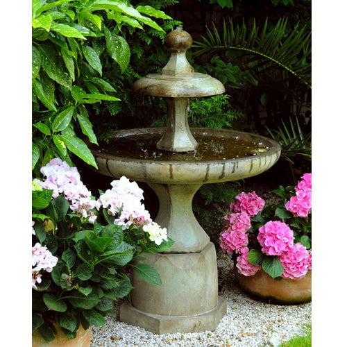 Plateau Garden Fountain with water flowing