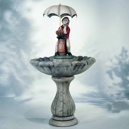 Classic Golfer Garden Fountain