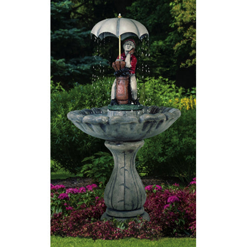 Classic Golfer Garden Fountain