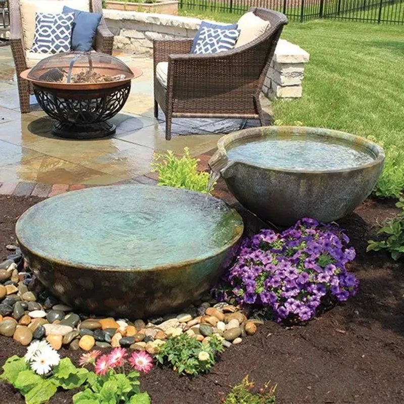 Spillway Bowl and Basin Fountain Kit 32 inch 40 inch Diameter
