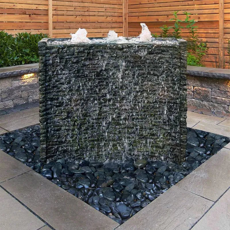 Stacked Slate Wall Fountain Kit 32 inch H 81 cm