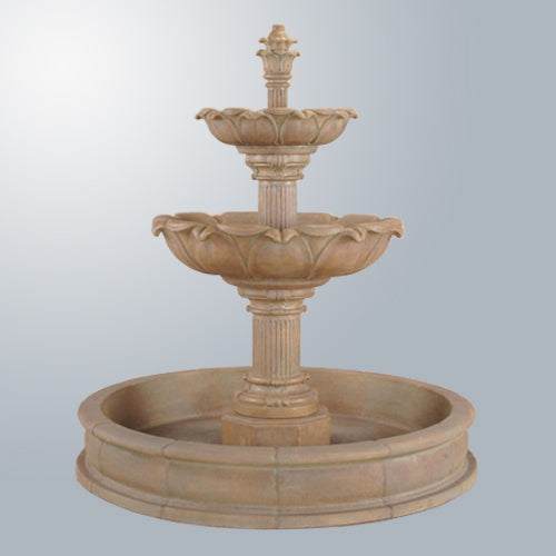 Acquarossa Outdoor Pond Fountain with water flowing