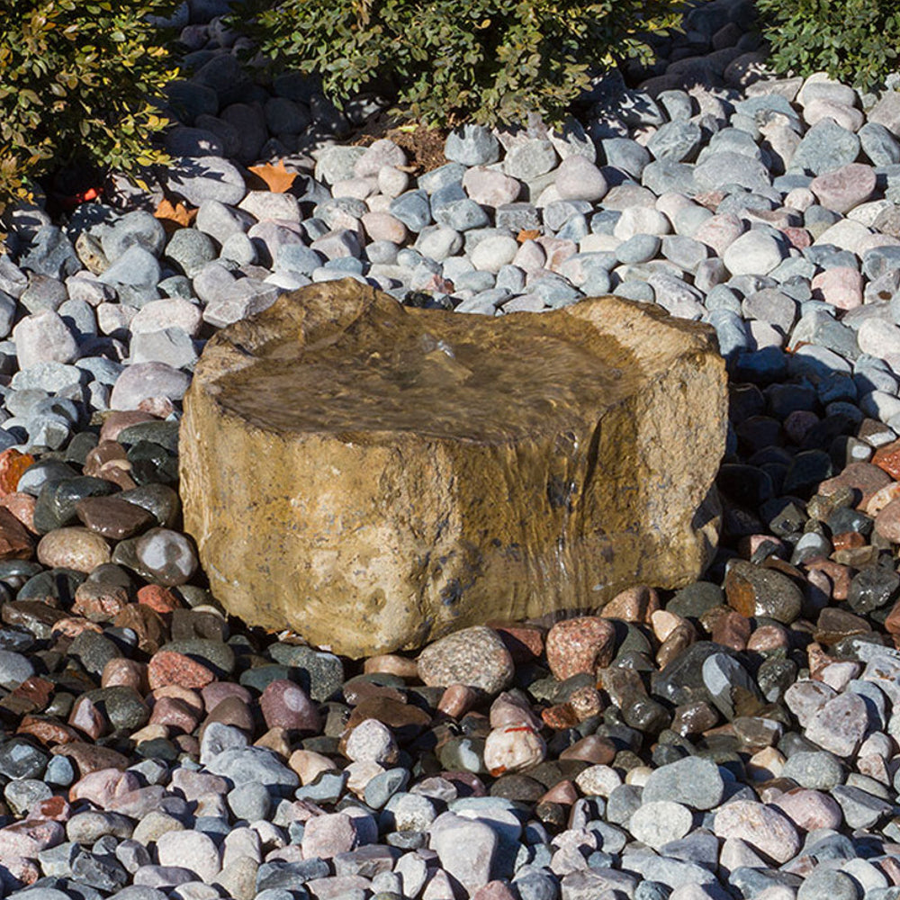 Agawa Falls Stone Outdoor Fountain with water flowing