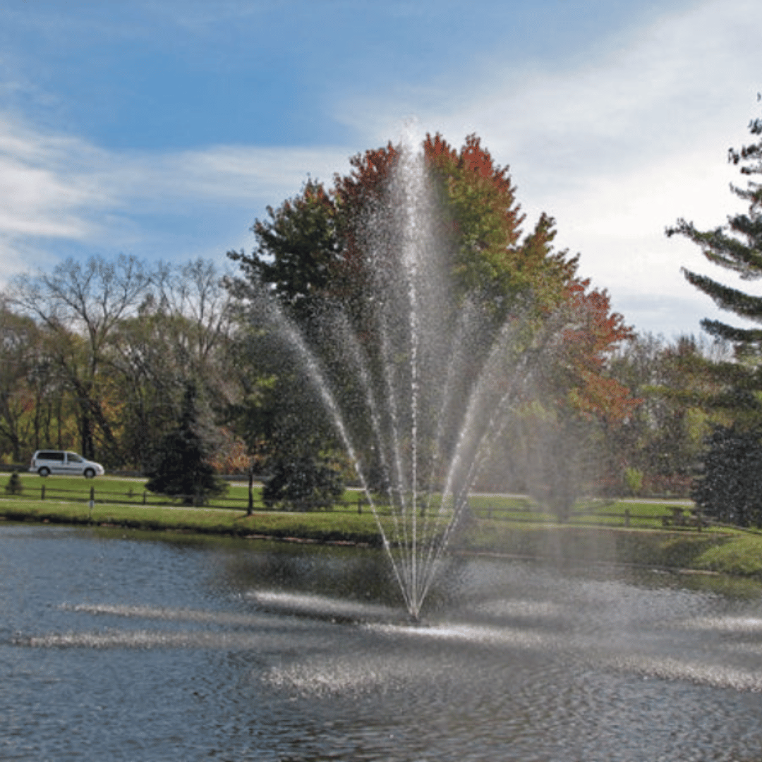 Scott Aerator Atriarch Pond Fountain in water
