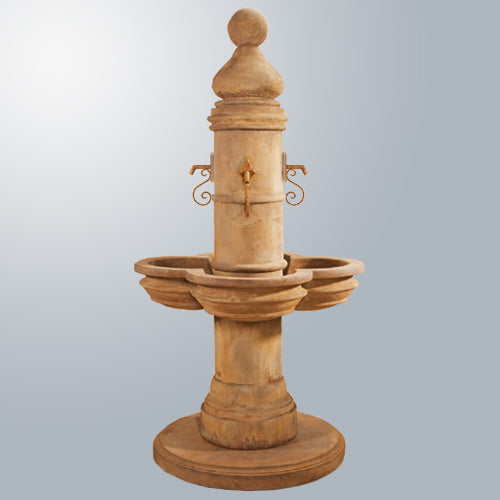 Beaumont Fountain with Rustic Iron Spouts