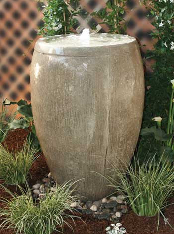 Cardiff Cast Stone Garden Fountain with 2 foot Reservoir