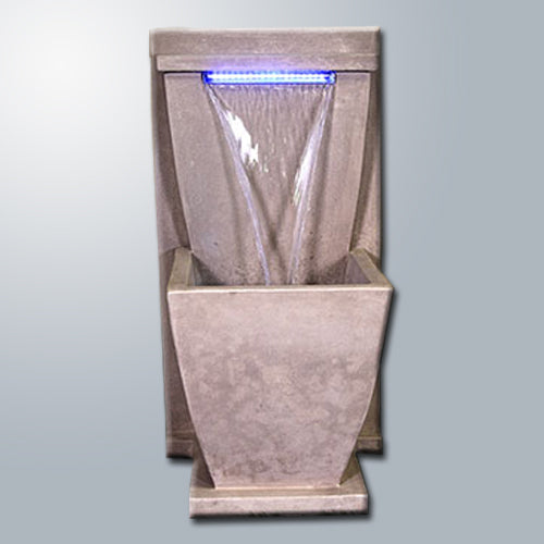 Corina Aqua Glow Wall Fountain with LED lights
