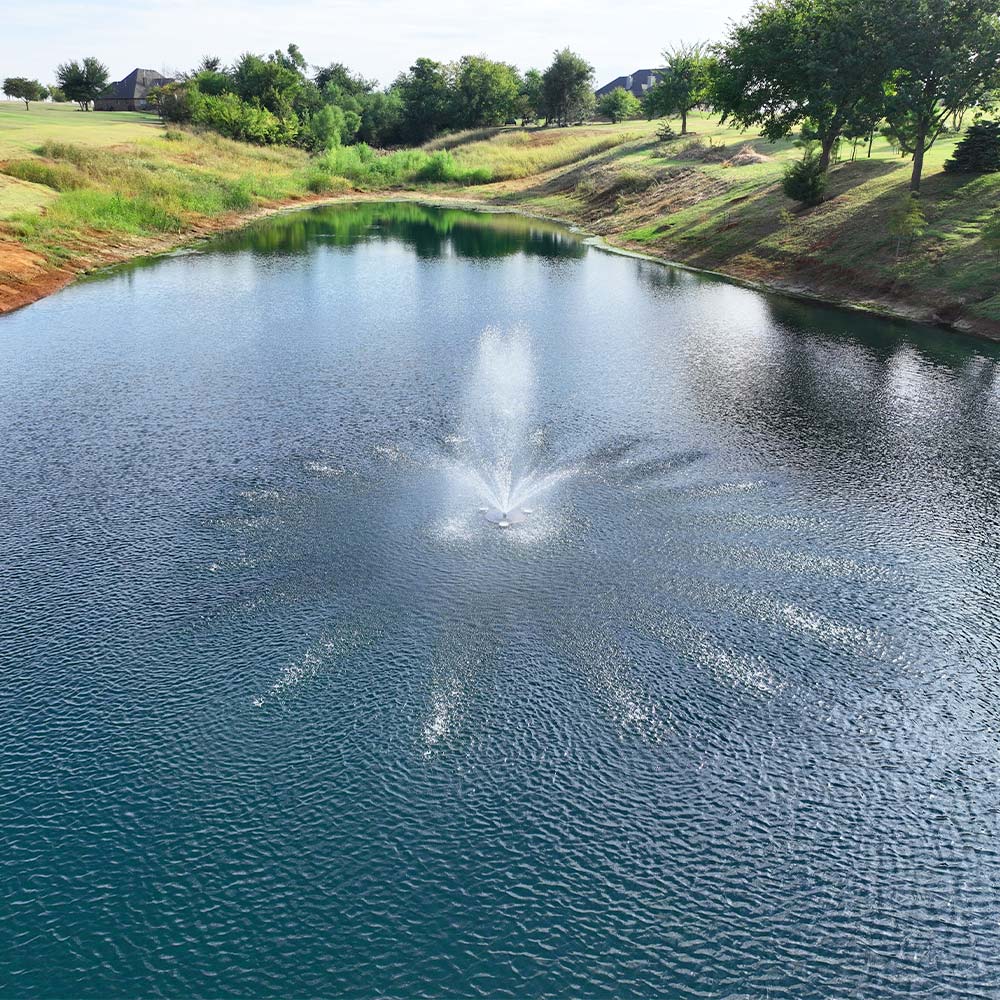 Pond Select Eco Series 1/2 HP Pond Fountain, 4 Spray Patterns – 115V