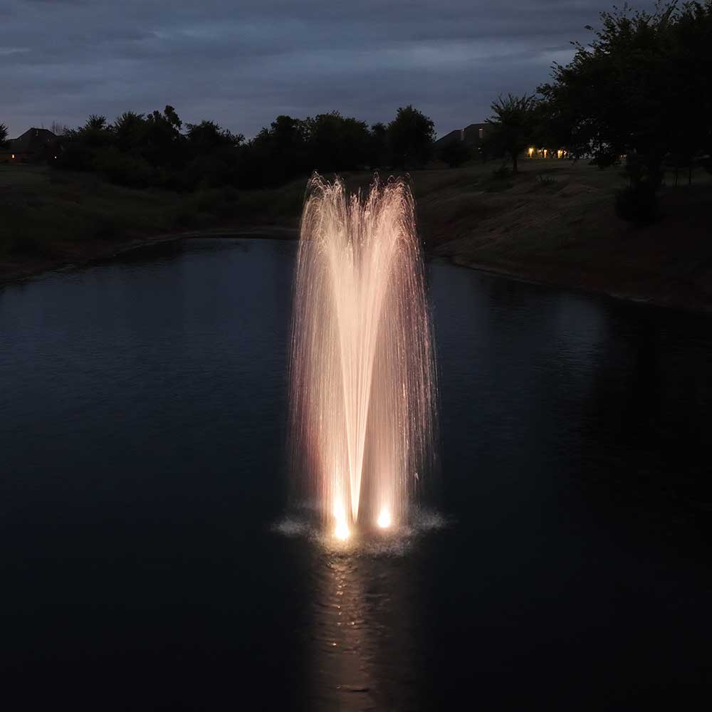 Pond Select Eco Series 1/2 HP Pond Fountain, 4 Spray Patterns – 115V