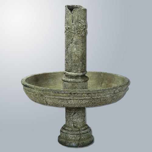 Green Man Ruin Outdoor Water Fountain with water flowing