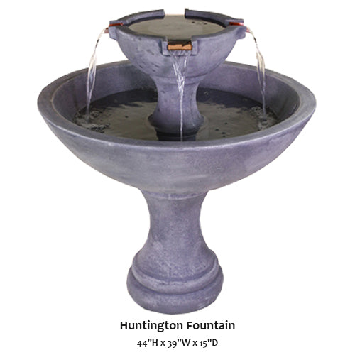 Huntington Fountain outdoor water feature with tiered design