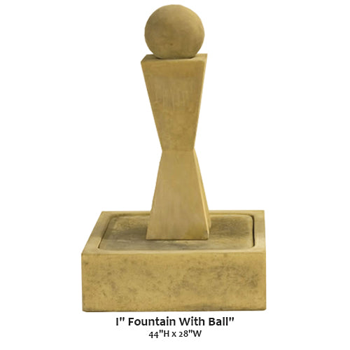 I Fountain With Ball water feature