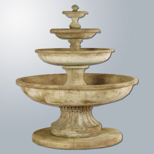 Marina 4 Tier Outdoor Water Fountain with LED Lights