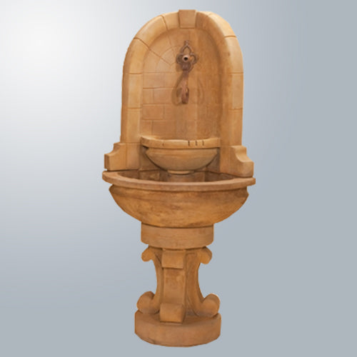 Montefalco Corner Fountain with Rustic Spout