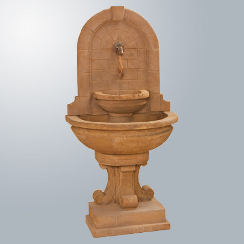 Montefalco Wall Fountain with Rustic Spout
