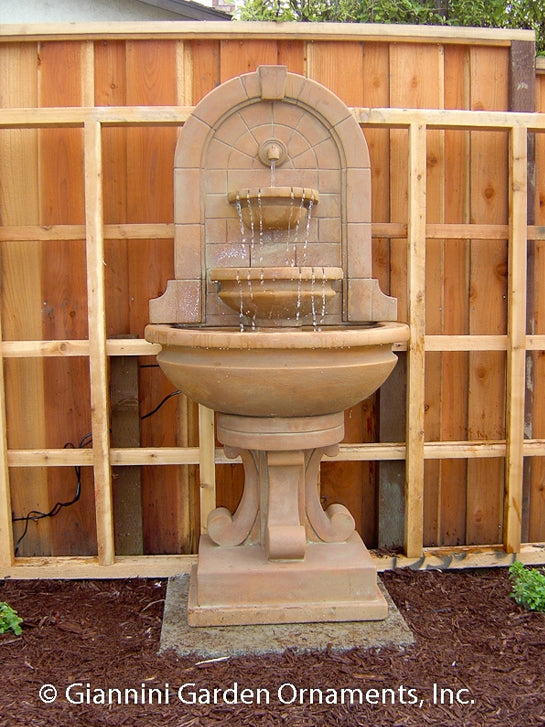 Montefalco Wall Fountain with Concrete Water Spout