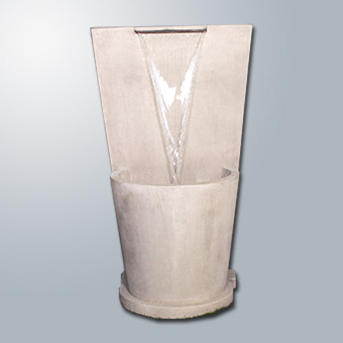 Nadine Lamina Wall Fountain with water flowing