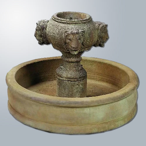 Positano Pond Outdoor Water Fountain with LED Lights