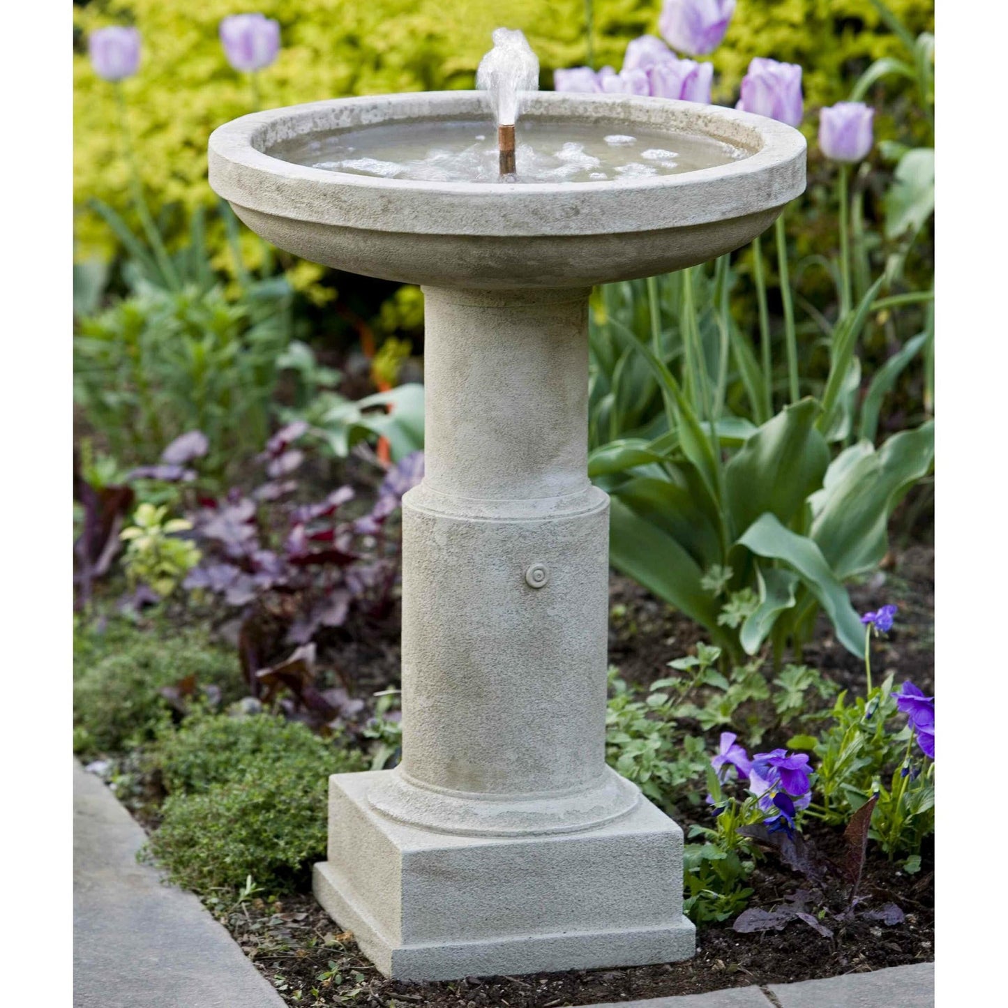 Powys Garden Water Fountain with LED Lights