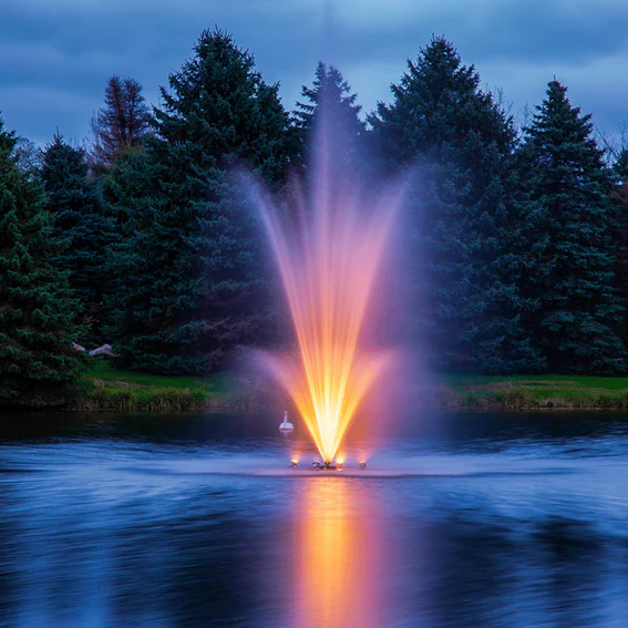 Scott Aerator Amherst Pond Fountain in water