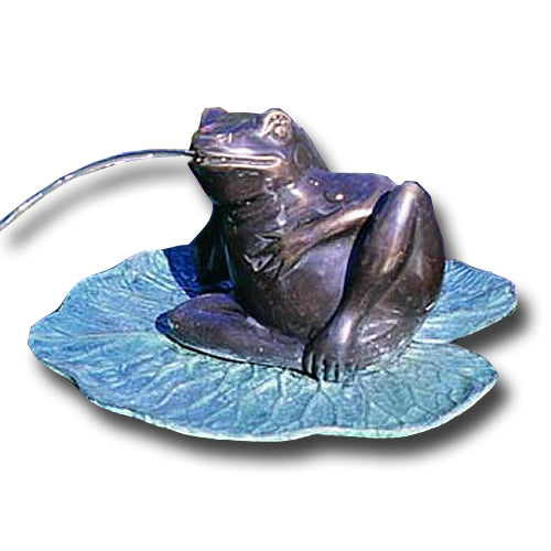 Brass Baron Small Lazy Frog Garden | Garden Accent