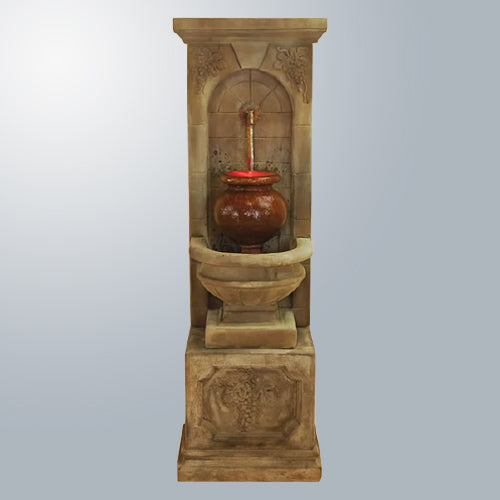 St Helena Urn Fountain with Rustic Iron Spout