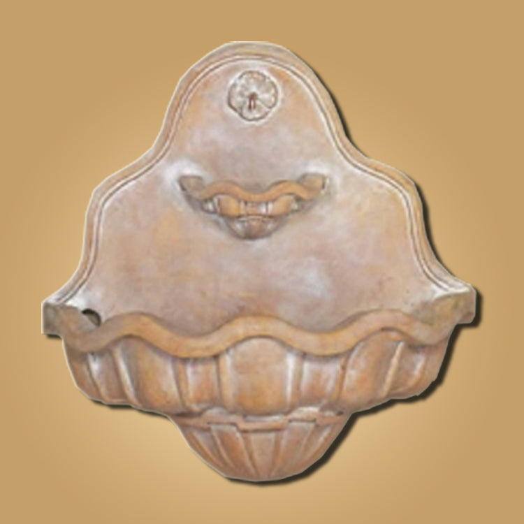Tuscany Wall Fountain with water flowing
