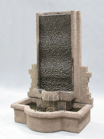 Tranquility Wall Outdoor Fountain with water flowing