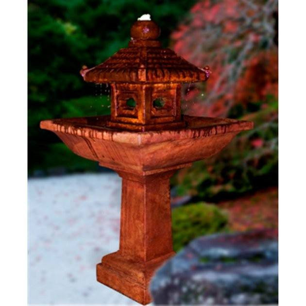 Pagoda Fountain outdoor water feature with tiered design