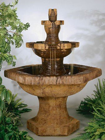 Grenoble Three Tier Fountain for outdoor garden patio or yard