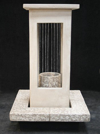 Smooth Curtain Rain Outdoor Fountain Short with Column