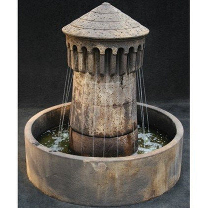 Small Bastia Cast Stone Outdoor Fountain