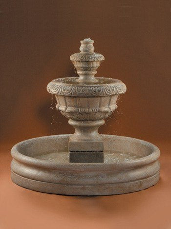 Roma Tiered Outdoor Fountain With 46 Inch Basin Small