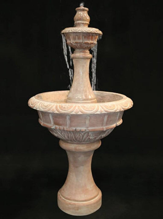 Medium Roma Tiered Cast Stone Garden Fountain
