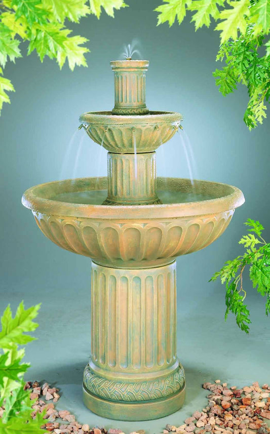Fluted Fountain outdoor water feature