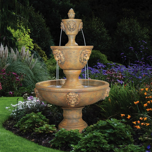 Large Three Tier Leonesco Fountain outdoor water feature