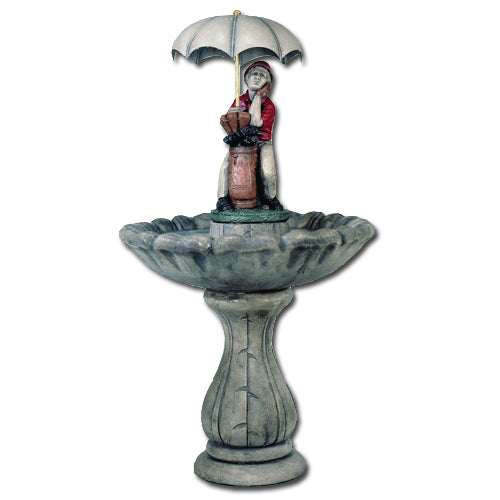 Classic Golfer Garden Fountain