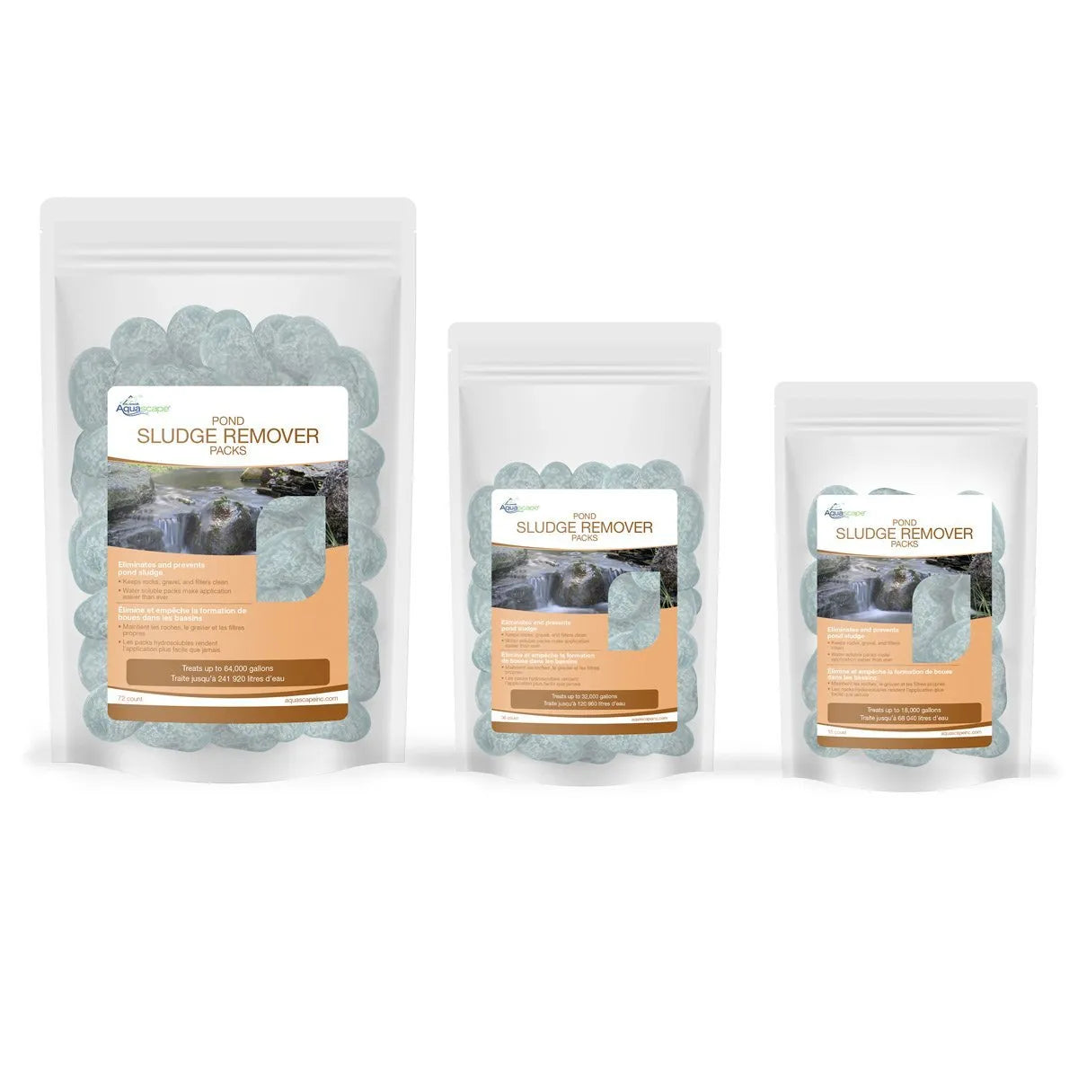 Pond Sludge Remover Packs for clear water