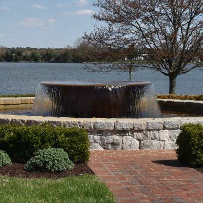 Rustic Sugar Kettle Cast Iron Fountain