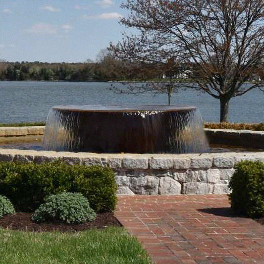 Rustic Sugar Kettle Cast Iron Fountain