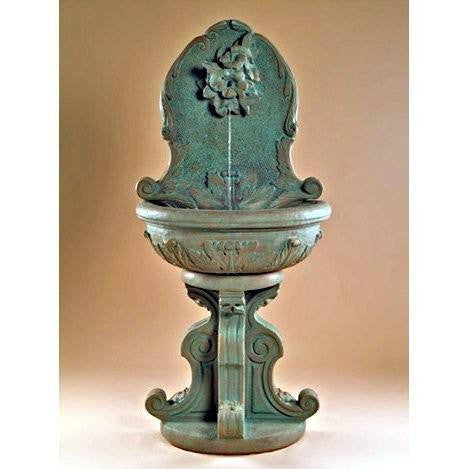 Hummingbird Wall Outdoor Fountain with water flowing