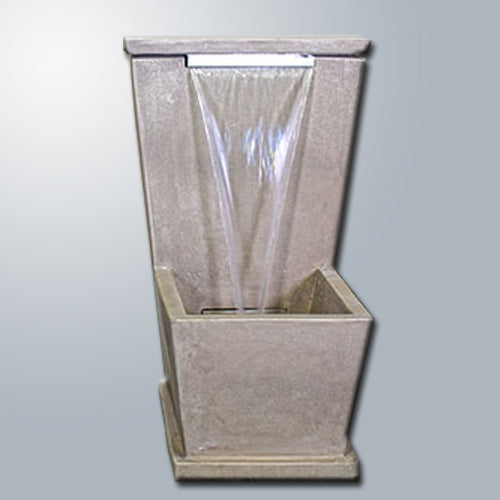 Adelina Aqua Glow Wall Fountain with water flowing