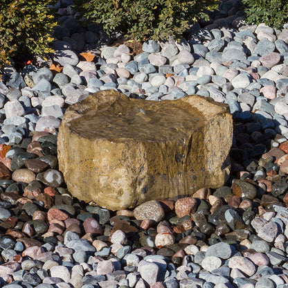 Agawa Falls Stone Outdoor Fountain with water flowing