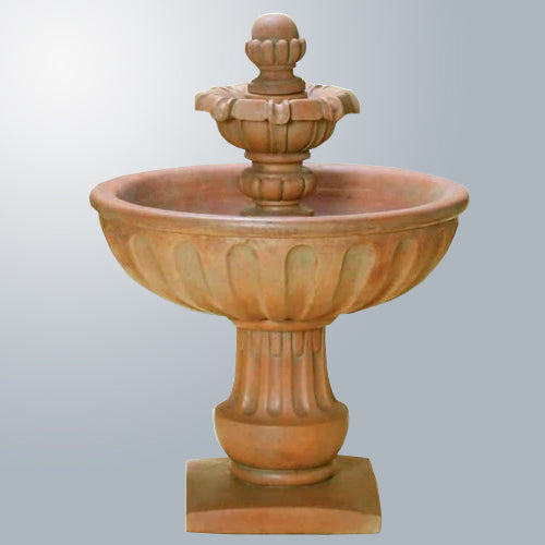 Alba Outdoor Water Fountain Short with water flowing