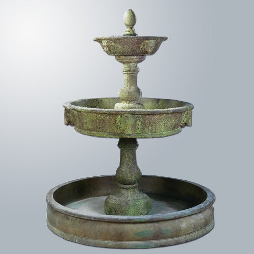 Antica Courtyard Fountain with water flowing