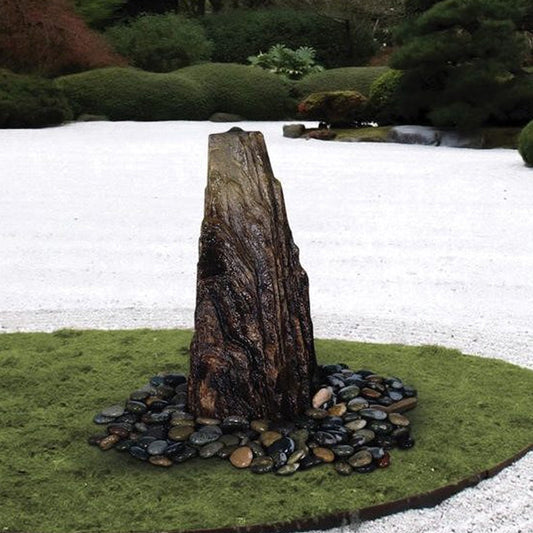 Apex Rock Fountain with water flowing