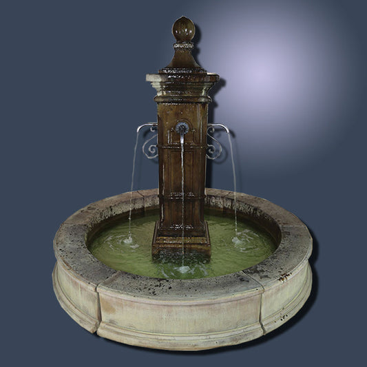 Aquitaine Easy Pond Fountain with water flowing