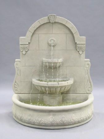 Bavarian Wall Fountain with Lion Head Spout